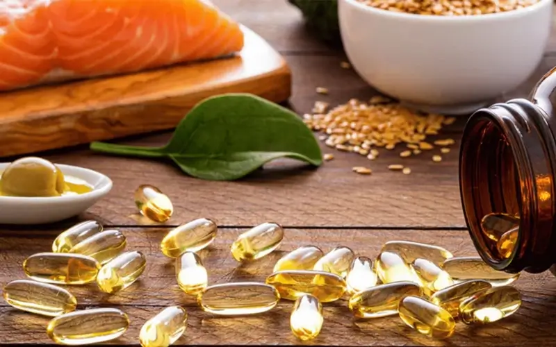 Pure Omega-3 fish oil capsules