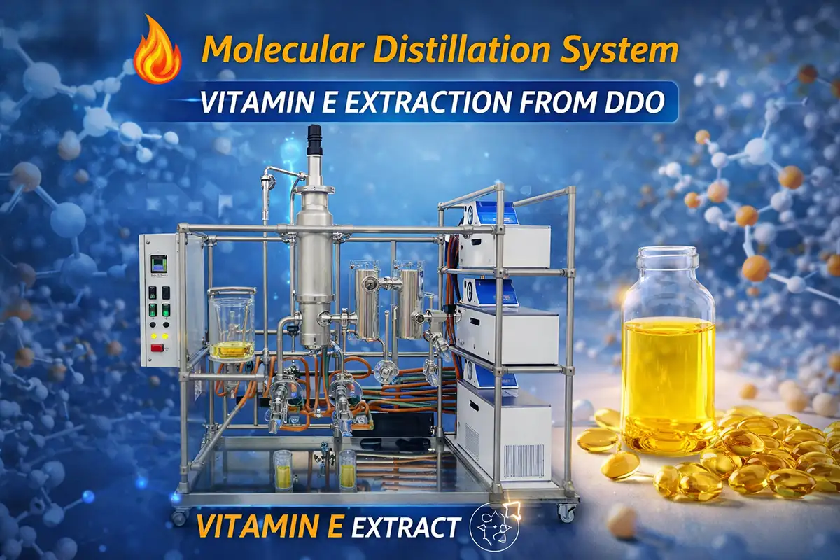 Can Vitamin E Be Extracted from DDO by Molecular Distillation?
